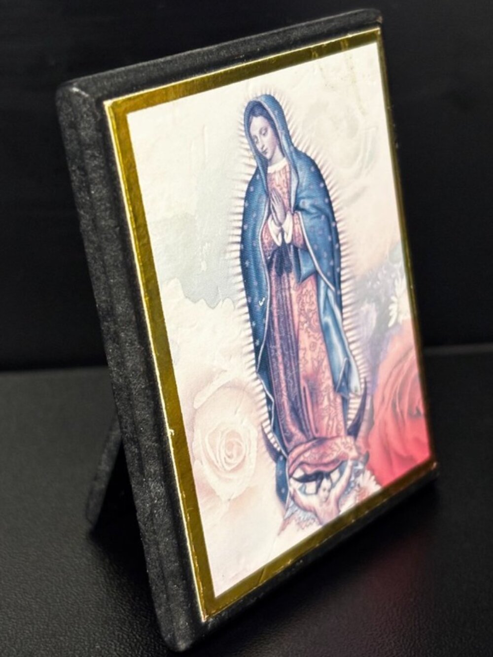 Our Lady of Guadalupe Mini Framed Icon Catholic Religious Gift Sacred Heart